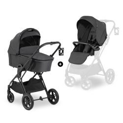 Hauck Select Kombi Kinderwagen Vision X Set Black Melange Black