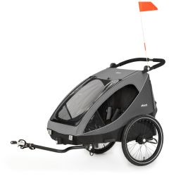 Hauck Core Fahrradanhänger Buggy Dryk Duo Grey