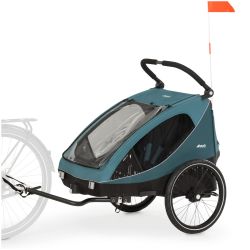 Hauck Core Fahrradanhänger Buggy Dryk Duo Petrol