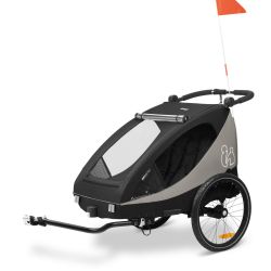 Hauck Fahrradanhänger Buggy Dryk Duo Plus Black