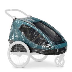 Hauck Core Regenverdeck für Fahrradanhänger Dryk Duo Raincover