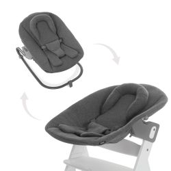 Hauck Select Wippe Alpha Bouncer Premium Jersey Charcoal