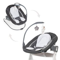 Hauck Core Babywippe Wippe Alpha Bouncer Deluxe Melange grey