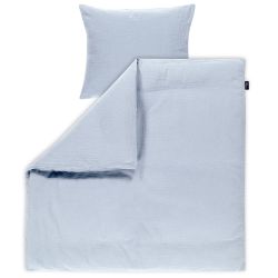Alvi Bettwäsche Mull für Wiege / Stubenwagen mit Knopf sky way hellblau 80x80 cm