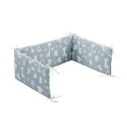 ALVI Nestchen Standard Zootiere puderblau 180cm