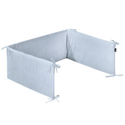 Alvi Nestchen Bettumrandung Polster Standard Mull sky way hellblau 180 cm