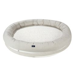 Alvi Schlummernestchen XL Laufgittereinlage Aqua Dot Ø 100 cm