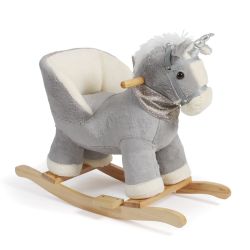 Bayer Chic 2000 Schaukeltier Schaukel-Einhorn grau
