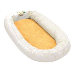 Odenwälder Wendebabynest Nestchen Kuschelnest zum Wenden Sterne mustard