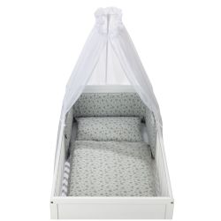 Alvi Bettset Organic Cotton für Kinderbett Drifting Leaves 100x135 cm