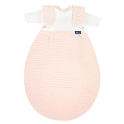 ALVI Frühchenschlafsack komplett 2 teilig rose Stripes Größe 44/56