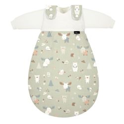 Alvi Baby-Mäxchen 3-teilig Schlafsack mit Innensack Baby Forest Größe 56/62
