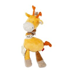 Sigikid Aktivity Giraffe Rassel Beißring ausziehbar gelb