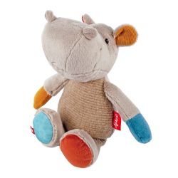 Sigikid Kuscheltier Patchwork Sweety Nilpferd 26 cm grau/mehrfarbig