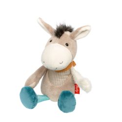 Sigikid Kuscheltier Patchwork Sweety Esel 31 cm grau/blau
