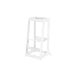 roba Lernturm Monti Step Montessori Tritthocker Küchenhelfer Weiß