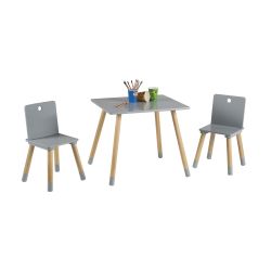Roba Kids Kinder Sitzgruppe Kindermöbel Set Holz grau lackiert