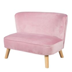 Roba Kindersofa Lil Sofa Kindercouch mit Holzfüßen Mauve