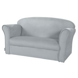 Roba Kindersofa Lil Sofa mit Armlehnen Kindercouch silbergrau