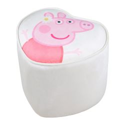 Roba Kids Kinderhocker in Herzform Peppa Pig - beige