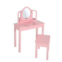 Roba Kids Schminkset Schminktisch mit Hocker und Spiegel  