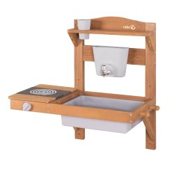 Roba Kids Outdoor Spiel- und Matschküche zum Hängen - teakholz farben