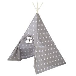 Roba Kids Spielzelt Little Stars Kinderspielzelt mit Bodenunterlage Indianerzelt