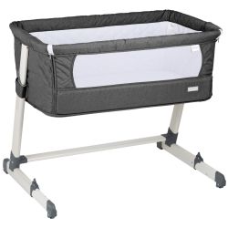 BabyGo Together Beistellbett dark grey
