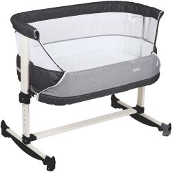 BabyGo Vivaldi Wiege Beistellbett Dark Grey