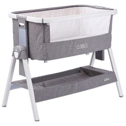 Gesslein Reise-Beistellbett Smiloo Snoozle white - taube