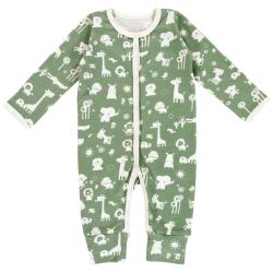 ALVI Schlafanzug mit Klappbündchen Granite Animals Größe 74cm