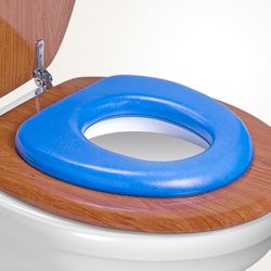 Reer WC-Sitz Soft blau - zum verkleinern der Klobrille