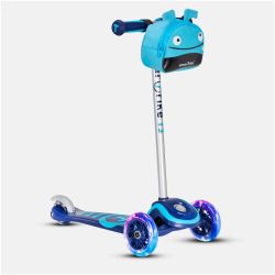smarTrike T3 mit Leuchträder+Tasche Outdoor Scooter für Kinder blau