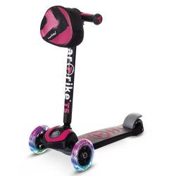 smarTrike T5 mit Leuchträder & Tasche Outdoor Scooter für Kinder pink