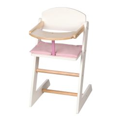 Roba Kids Puppenhochstuhl mit Kissen Scarlett weiss