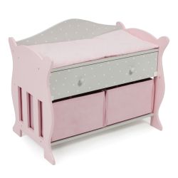 Bayer Chic 2000 Wickeltisch mit 3 Staufächern Puntos grey