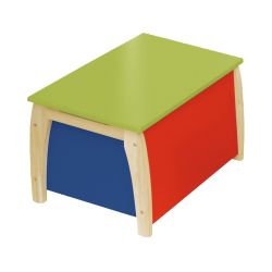 Roba Kids Kindertruhe Spielzeugtruhe aus Massivholz farbig lackiert