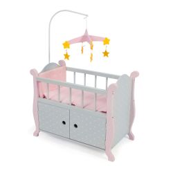 Bayer Chic 2000 Puppenbett mit Mobile Puntos grey