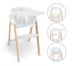 BabyGO Levels Hochstuhl Kinderstuhl Kinderhochstuhl weiß