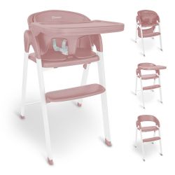 BabyGo Levels Hochstuhl inkl. Essbrett rose/white