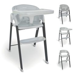 BabyGo Levels Hochstuhl inkl. Essbrett grey/anthra