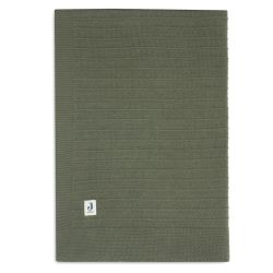 Jollein Decke Kuscheldecke Wiege 75x100cm Pure Knit Leaf Green