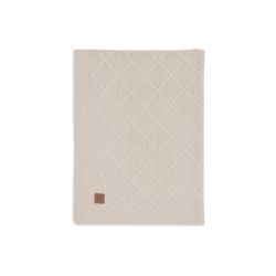 Jollein Decke Wiege 75x100 cm Check Knit Oatmeal Sand