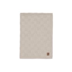 Jollein Babydecke Wiege 75x100 cm Box Knit - Warm Sand - GOTS