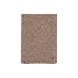 Jollein Babydecke Wiege 75x100 cm Box Knit - Milky Coffee - GOTS