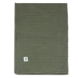 Jollein Decke Kuscheldecke Wiege 75x100cm Pure Knit Leaf Green Velvet