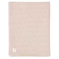 Jollein Babydecke Kuscheldecke 75x100 cm Grain knit Wild Rose/Velvet