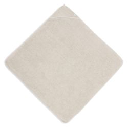 Jollein Kapuzenhandtuch Badetuch Frottee 100x100 cm Nougat