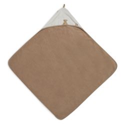 Jollein Kapuzenhandtuch Badetuch 75x75cm Teddy Bear GOTS
