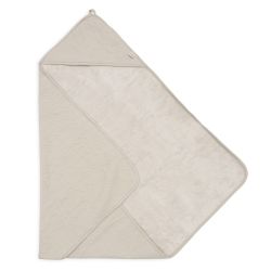 Jollein Kapuzenhandtuch Badetuch 75x75 cm Soft Waves Nougat